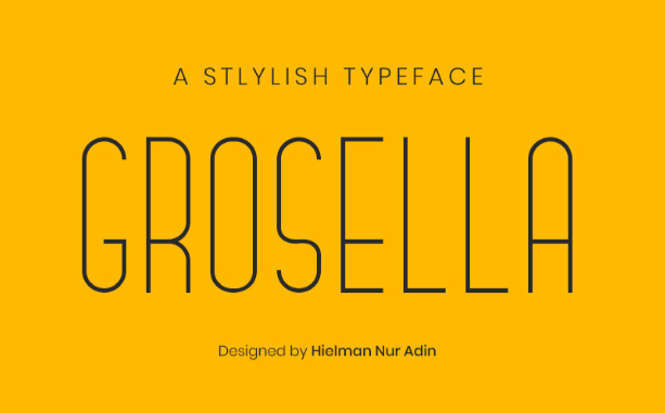 Grosella Typeface